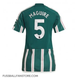Manchester United Harry Maguire #5 Replik Auswärtstrikot Damen 2023-24 Kurzarm